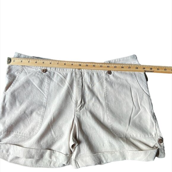 Patagonia Island Hemp Casual Ivory Organic Cotton Blend Shorts. size 14 - Picture 6 of 8